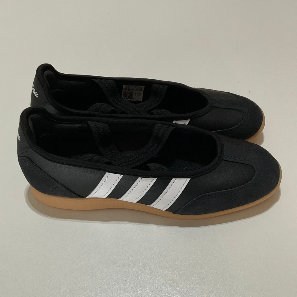 Adidas Womens Neo Cloudfoam Comfort Mary Jane Sneakers Black White Size 7
